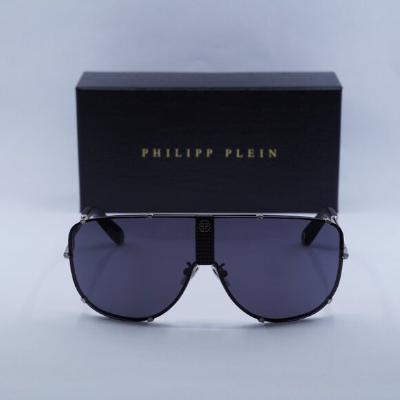 Final Price! Philipp Plein SPP075M 0K07 Silver/Grey Sunglasses - Picture 2 of 10